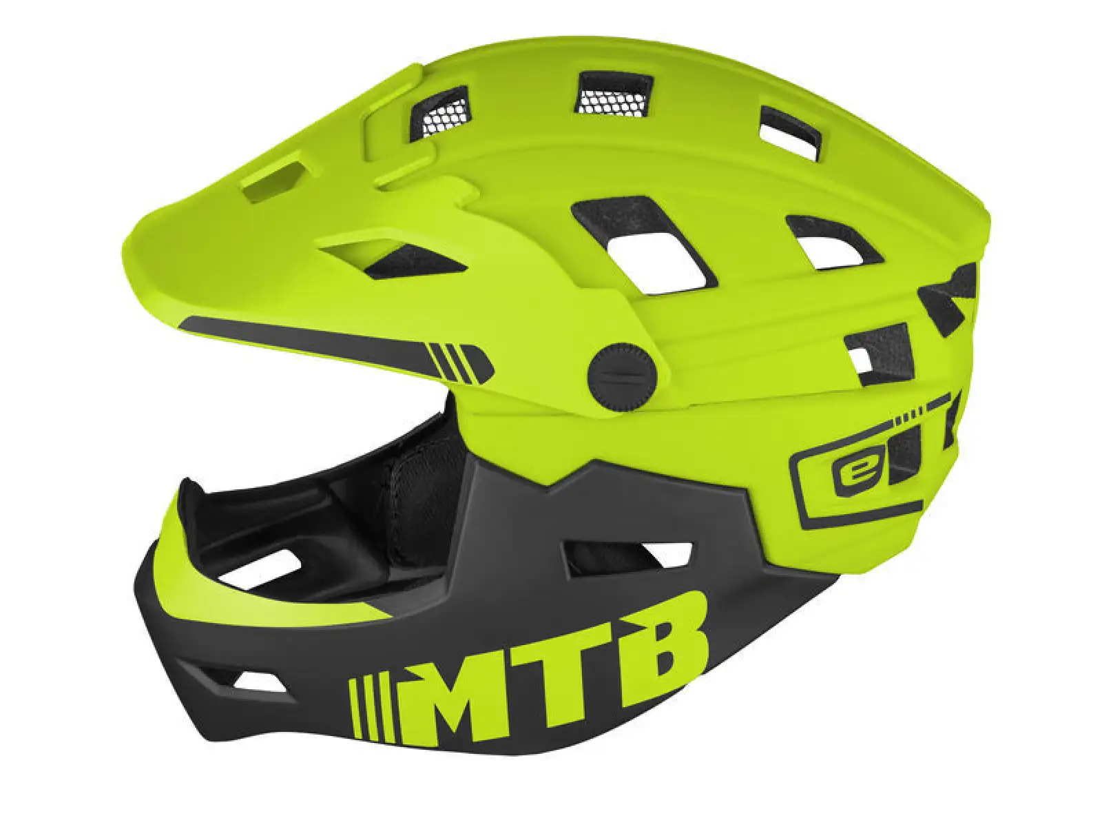 Etape Scudo kask dziecięcy limonkowy/czarny matowy