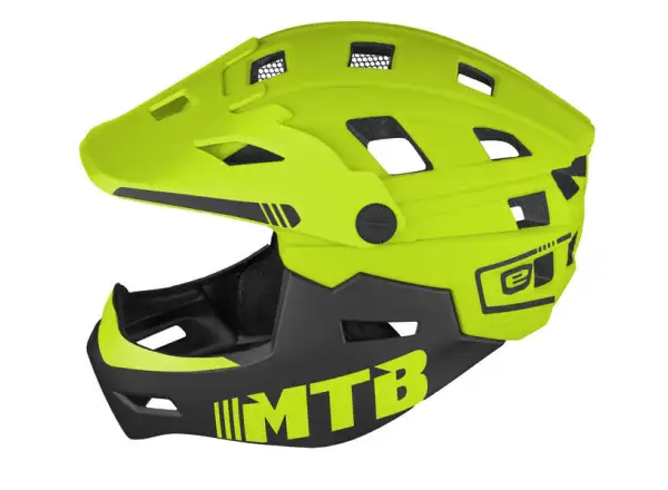 Etape Scudo kask dziecięcy limonkowy/czarny matowy