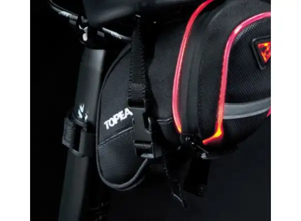 Topeak Aero Wedge iGlow Small torba pod siodło z paskami