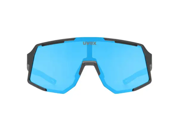 Uvex Sequenze okulary przeciwsłoneczne Black Matt/Mirror Blue