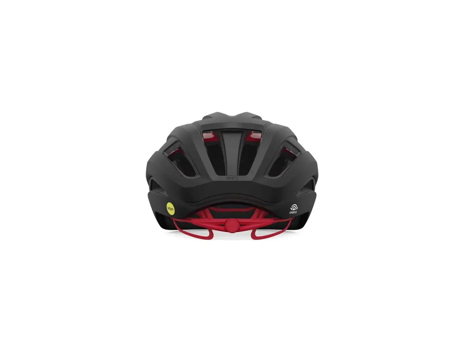 Giro Aries Spherical kask Mat Carbon/Red