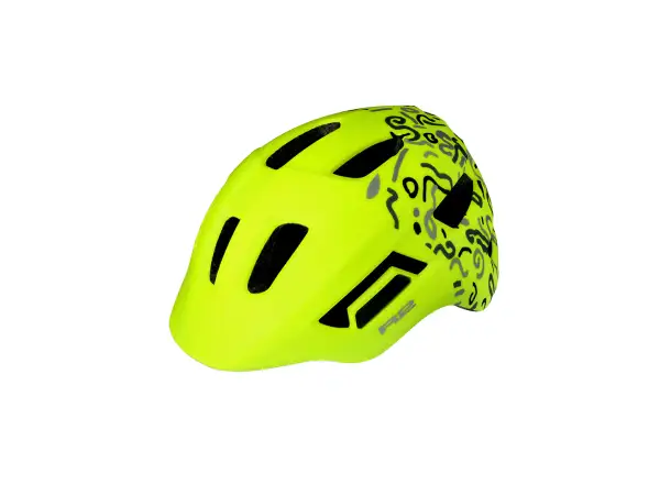 R2 Pulse dziecięcy kask rowerowy neonowy żółty/szary