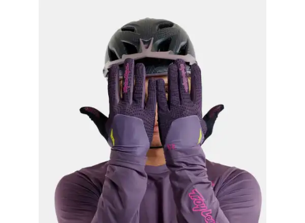 Troy Lee Designs Ace 2.0 Radioscape rękawice Deep Purple