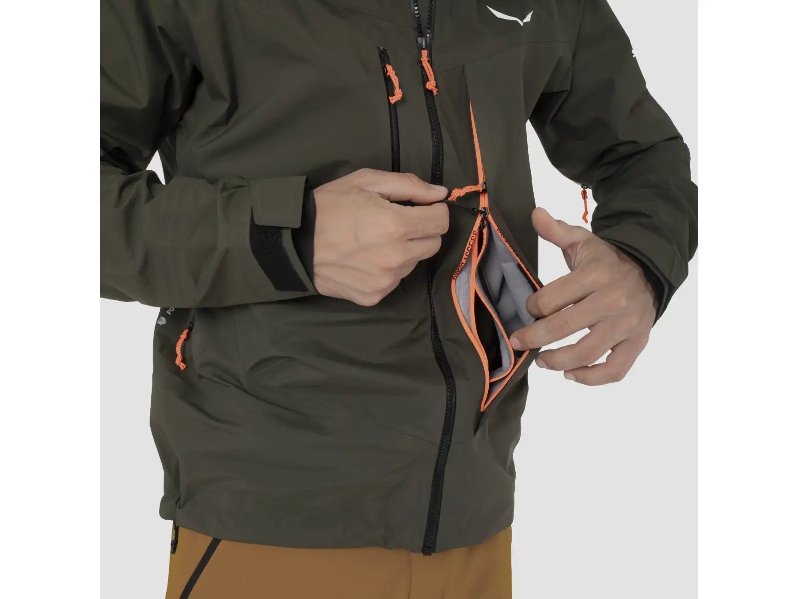 Salewa Sella 3L Powertex męska kurtka Dark Olive