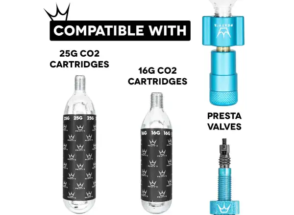 Peatys Holeshot CO2 głowica pompki Violet