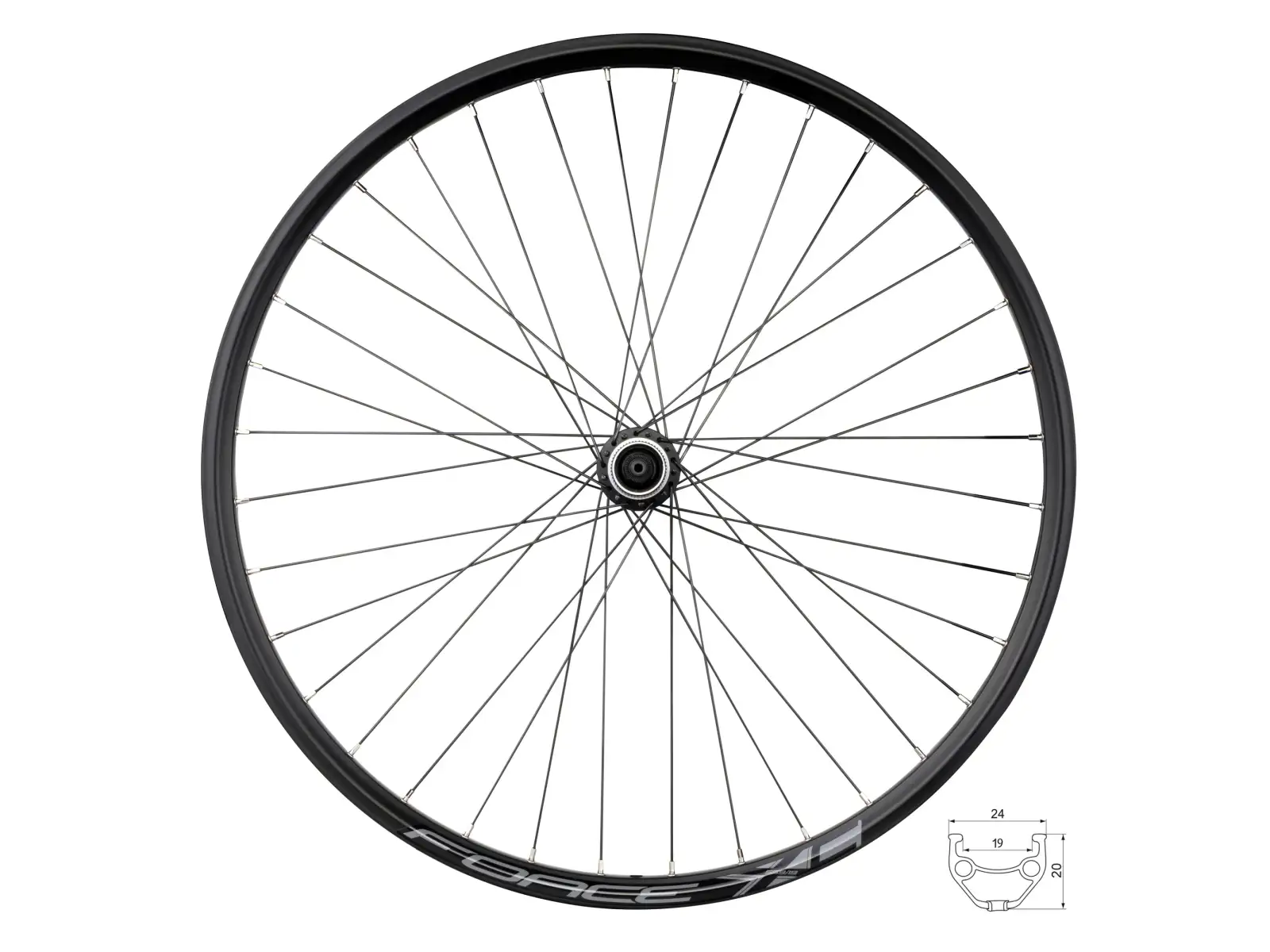 Force XC Disc 26 tylne zaplecione koło FHM3050-CL 36 otworów