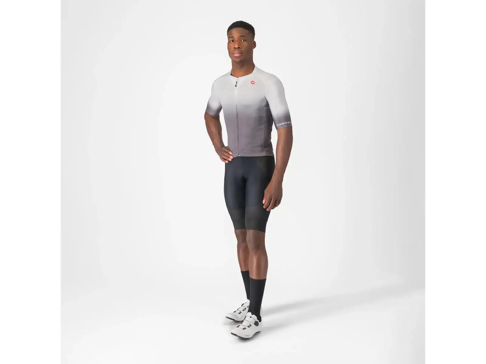Castelli UPF męska koszulka z krótkim rękawem Silver Grey