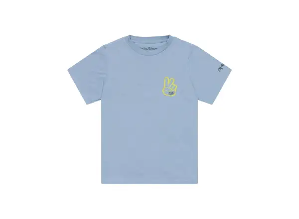 Troy Lee Designs Peace Out dziecięca koszulka krótki rękaw Smoke Blue