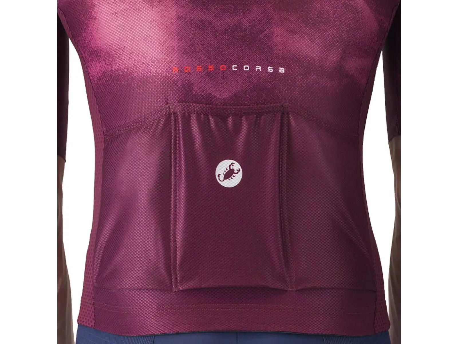 Castelli Climber's A/C męska koszulka kolarska krótki rękaw Deep Bordeaux/White