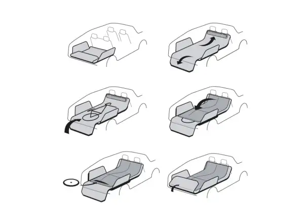 Hiplok Rideshield ochronna mata 2700 x 1020 mm czarna