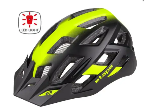 Etape Virt Light kask rowerowy czarna/żółta fluo mat