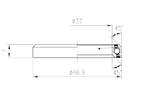 FSA ACB MR137 (No.54) 1-1/4" łożysko 45x45