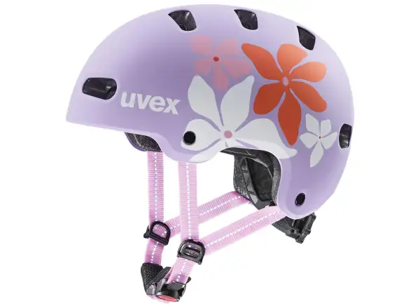 Uvex Kid 4 Style kask dziecięcy Flower Lilac Matt