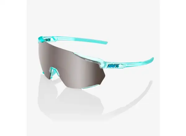 100% Racetrap 3.0 okulary Polished Translucent Mint/HiPER Silver Mirror Lens