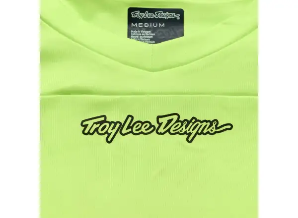 Troy Lee Designs Skyline Chill Rockslide męska koszulka z długim rękawem Glo Yellow