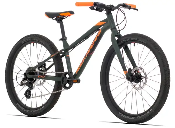 Rock Machine Blizz 24" HD dziecięcy rower górski Matte Khaki/Neon Orange/Black