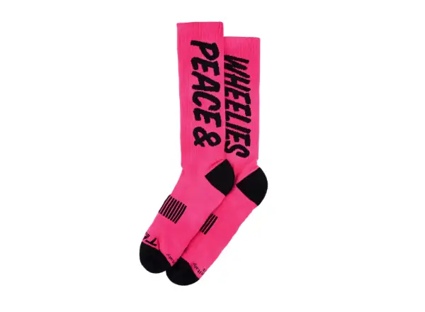 Troy Lee Designs Performance Peace & Wheelies skarpetki Fuscia