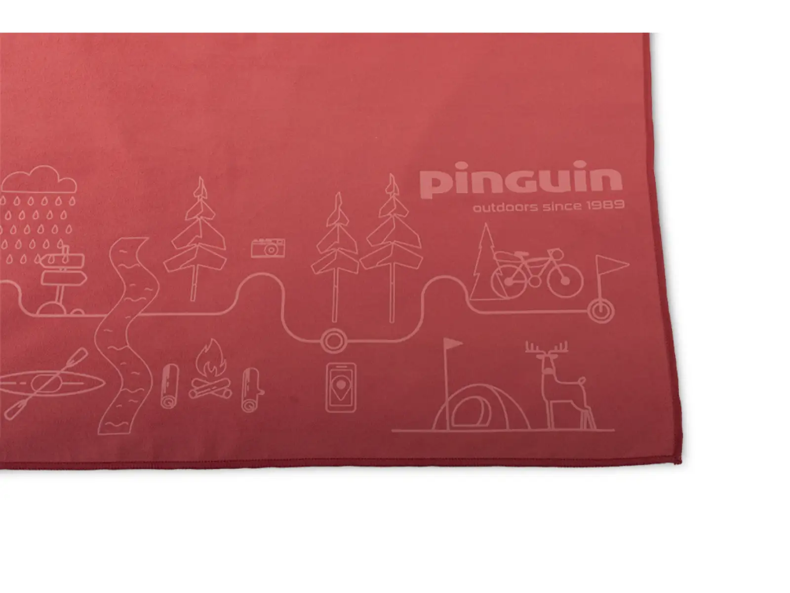 Pinguin ręcznik S mapa czerwona