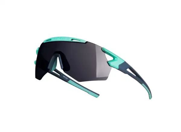 Force Arcade okulary rowerowe Mint-stormy Blue/czarne lustrzane szkła