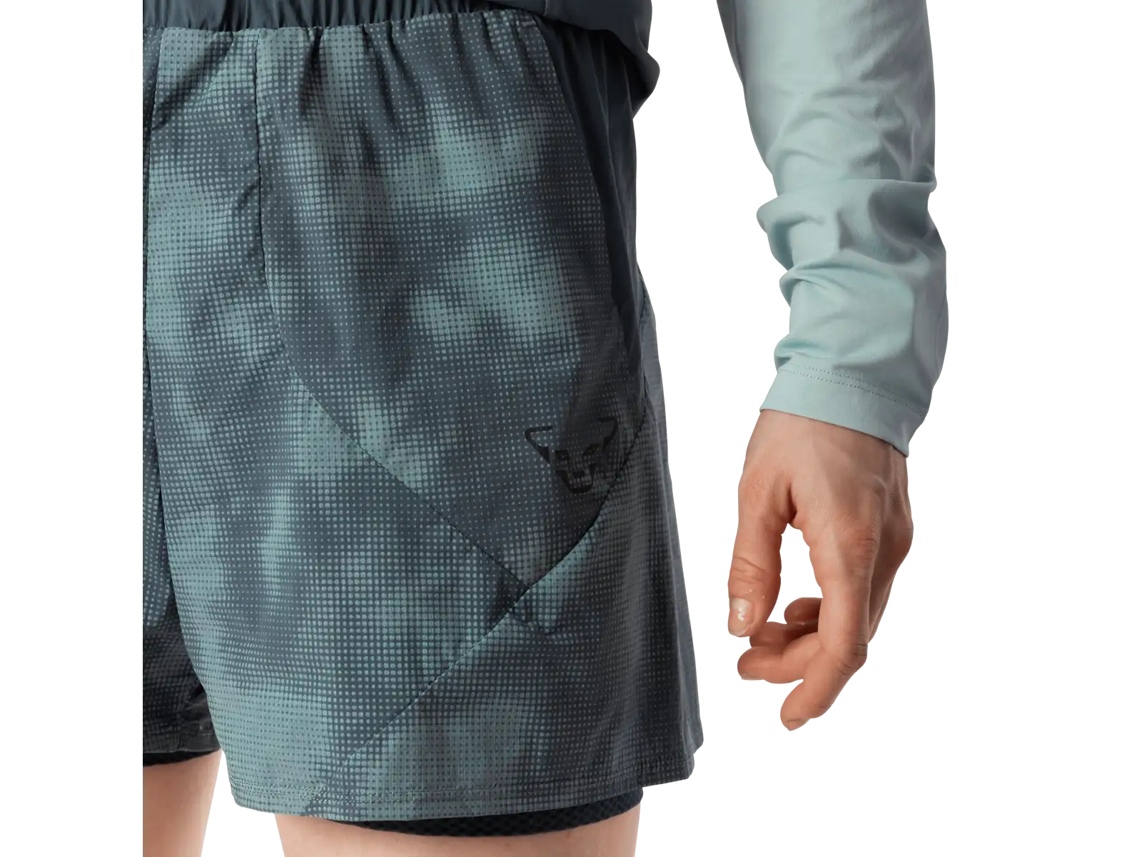 Dynafit Trail Reflective 2w1 damskie spodenki do biegania Cinder