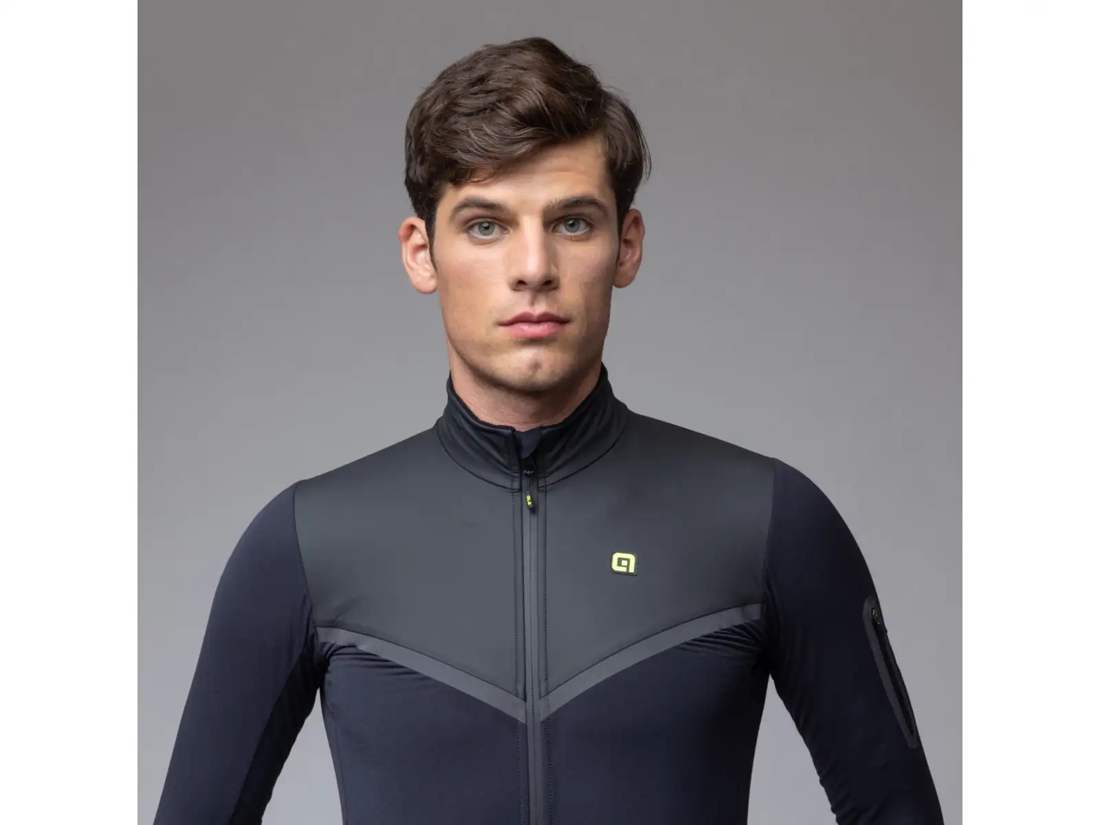 Alé R-EV1 Wool Speed męska zimowa kurtka rowerowa Black