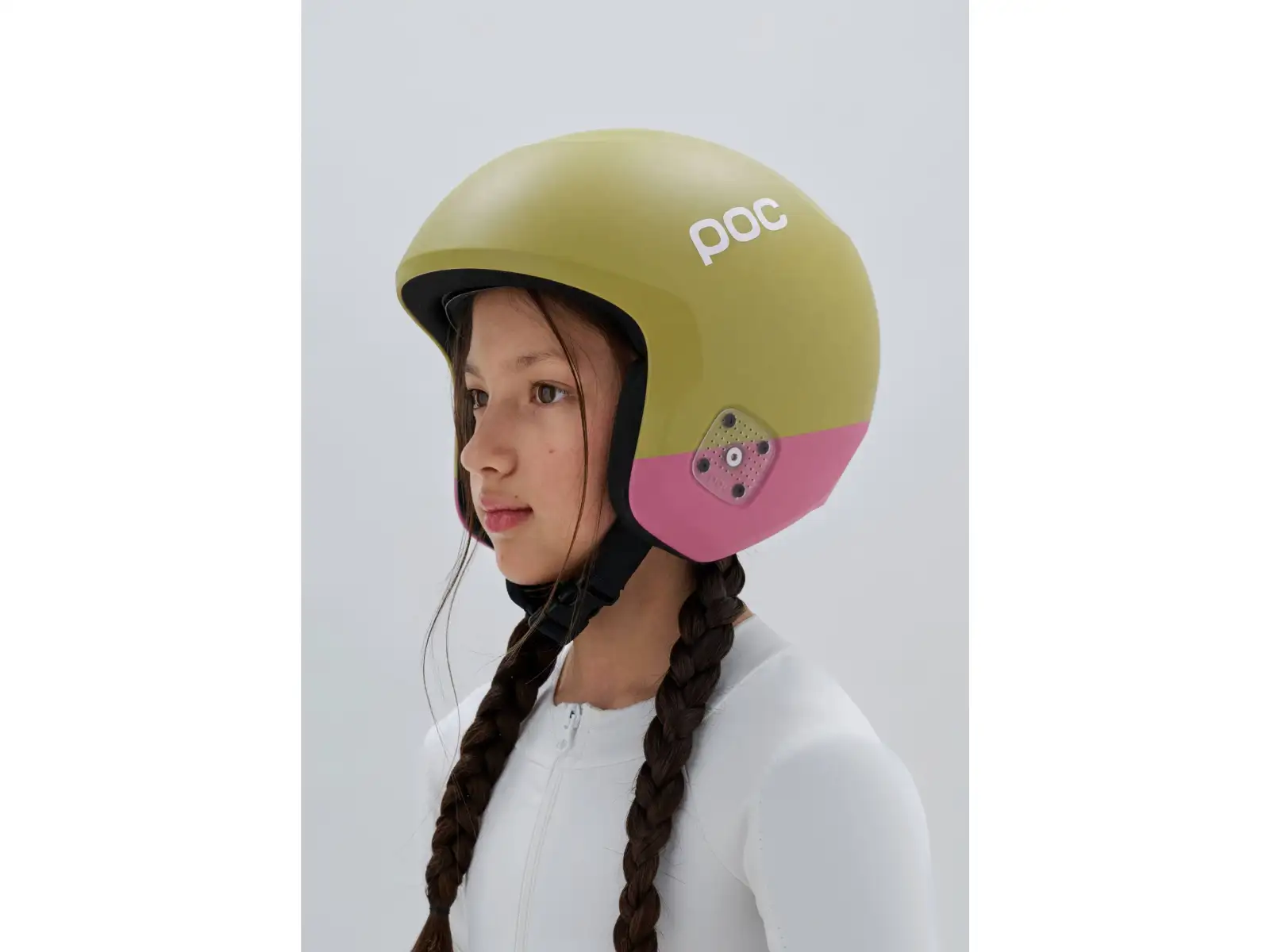 POC Skull Dura Jr kask narciarski Olivine Green Matt/Thulite Pink Matt