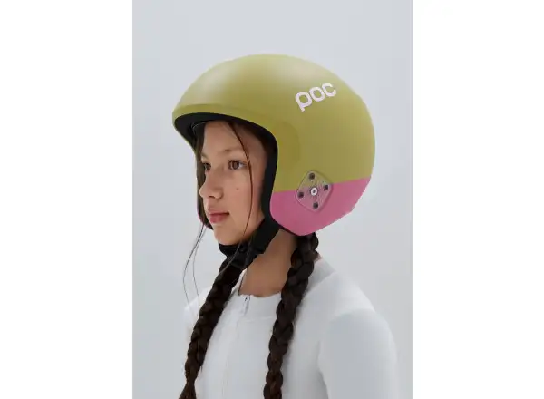 POC Skull Dura Jr kask narciarski Olivine Green Matt/Thulite Pink Matt