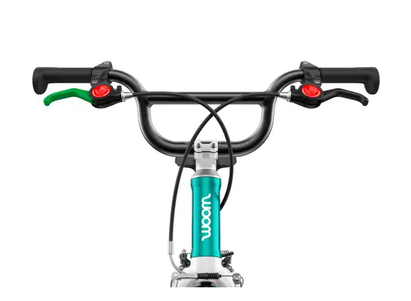 Woom GO 3 Automagic rower dziecięcy 16" Metallic Turquoise