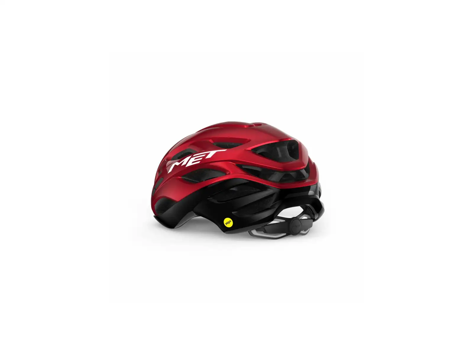 MET Estro MIPS kask czerwony/czarny metaliczny