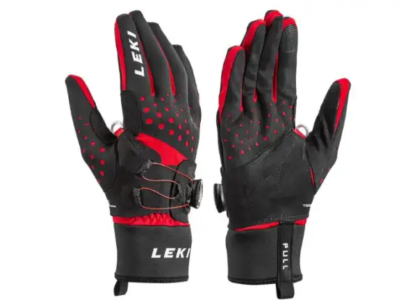 Leki Nordic Tune Shark Boa® rękawice biegowe black/red