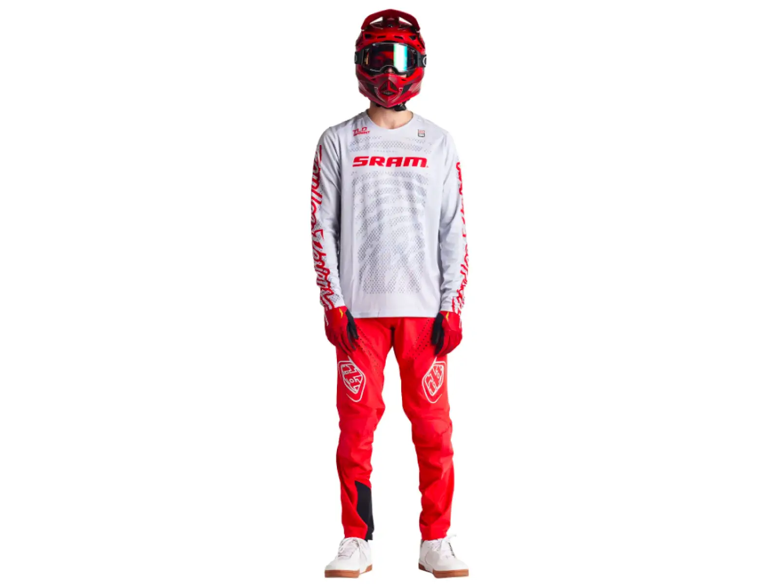Troy Lee Designs Sprint Sram Shifted Jersey męska koszulka długi rękaw Cement