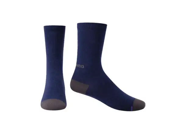 Shimano Performance Wool skarpetki rowerowe niebieskie