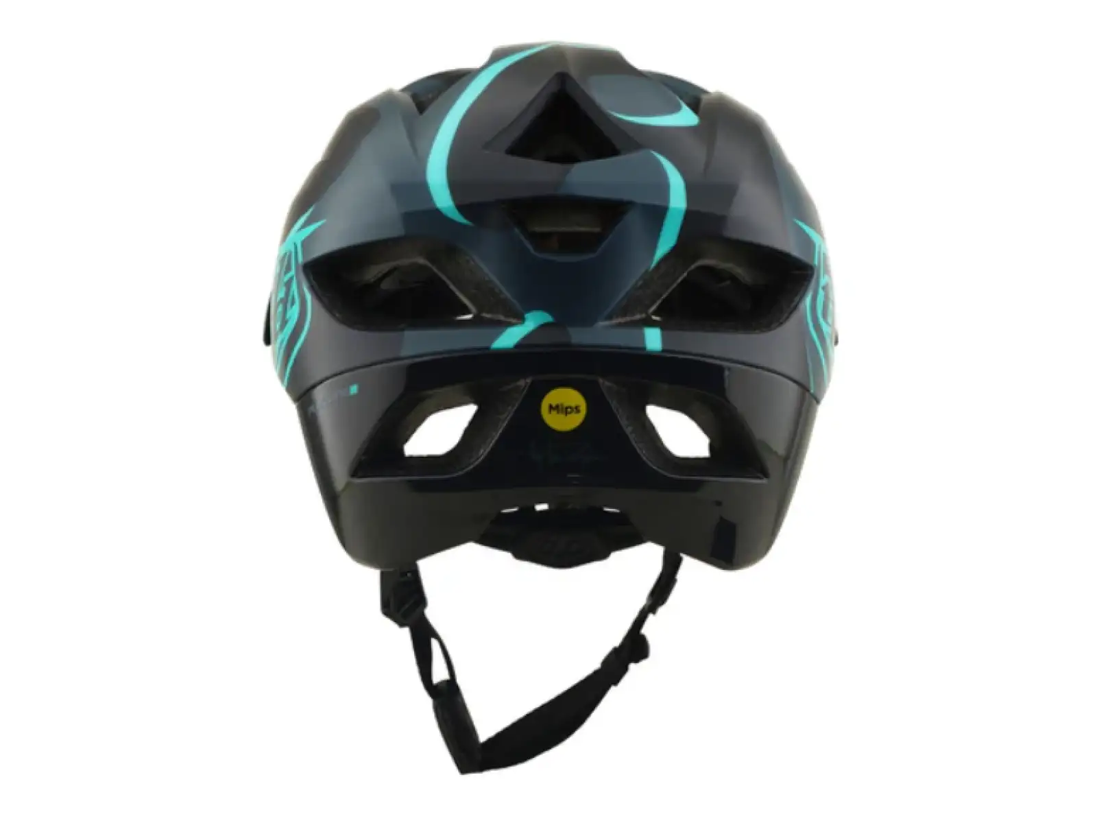 Troy Lee Designs Flowline SE MIPS kask Badge Carbon/Real Teal