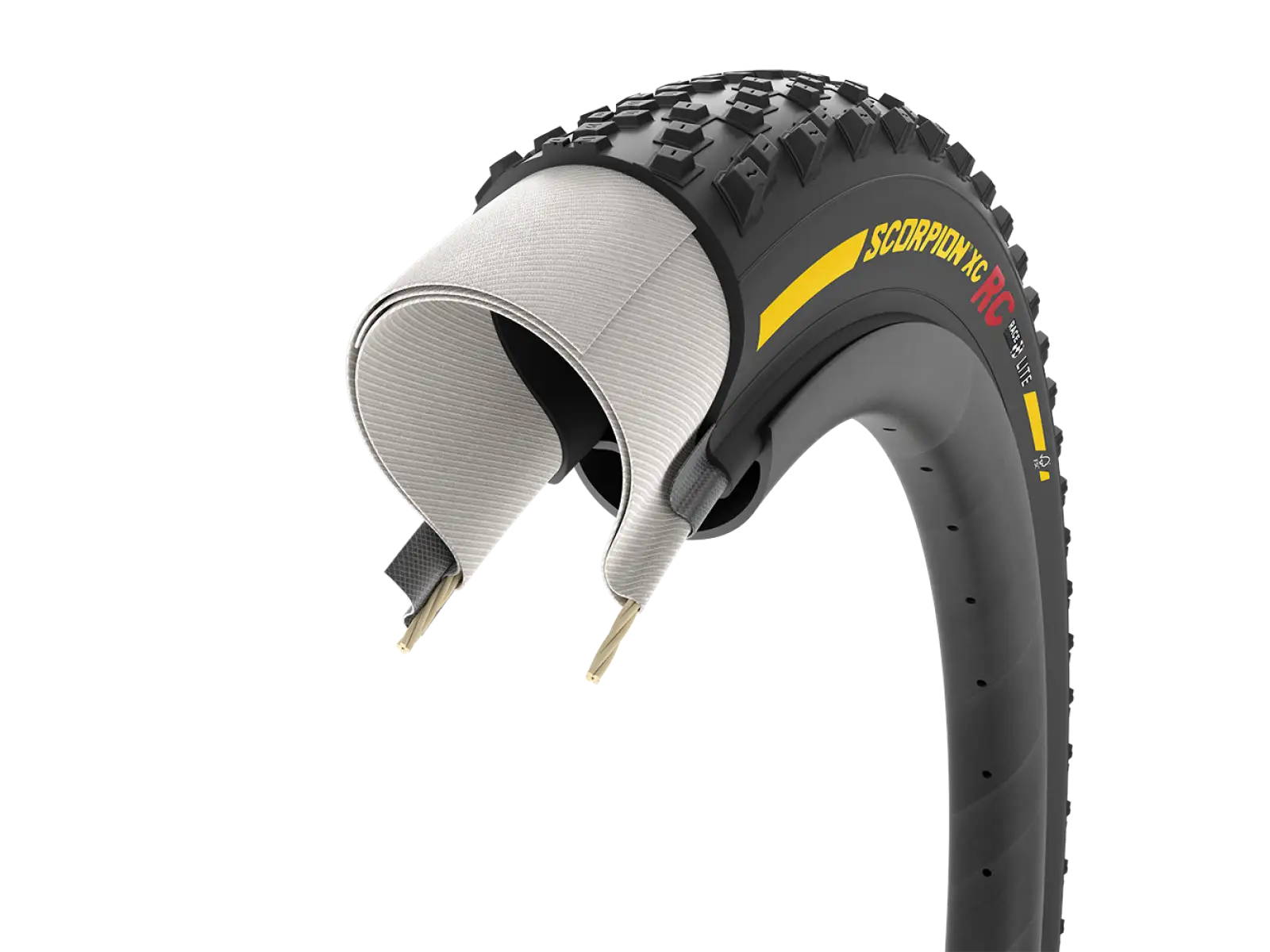 Pirelli Scorpion XC RC Team Edition Lite 29x2,4 opona kevlar żółty
