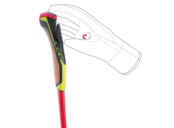 Leki PRC 750 kijki biegowe Bright red/Neon yellow/Black