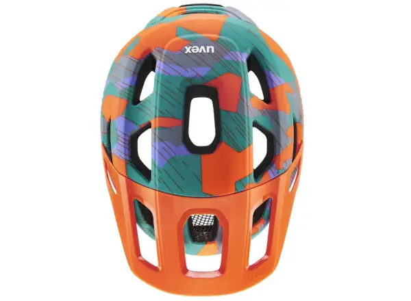 Uvex React Jr. dziecięcy kask Papaya/Camo Matt