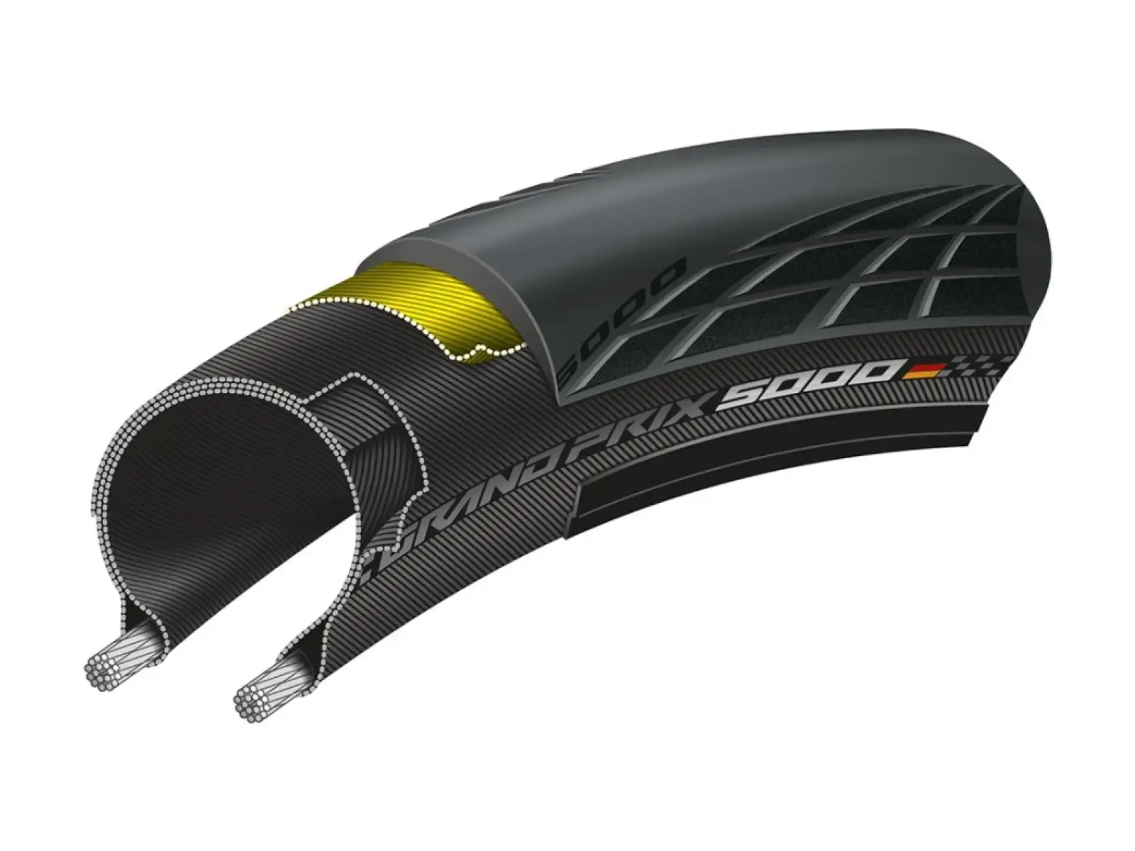 Continental GrandPrix 5000 28-622 opona szosowa kevlar czarna