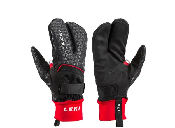 Leki Nordic Circuit Shark Lobster biegnie rękawice black/red