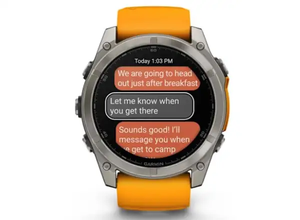 Garmin fenix 8 - 51 mm AMOLED Sapphire smartwatche Titanium Orange/Graphite