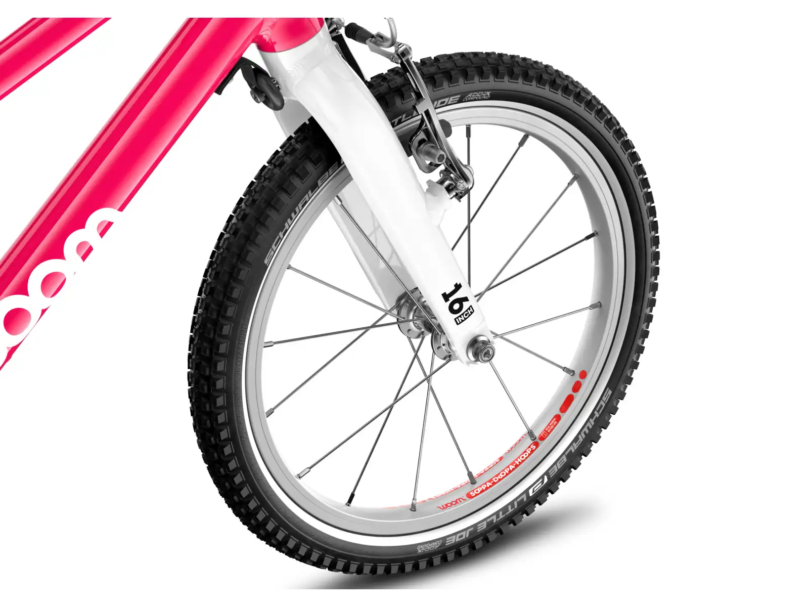 Woom GO 3 Automagic rower dziecięcy 16" Hot Pink