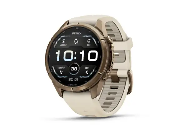 Garmin Fénix 9 Pro inReach 43 mm smartwatch Autumn gold Titanium Cream/French gray
