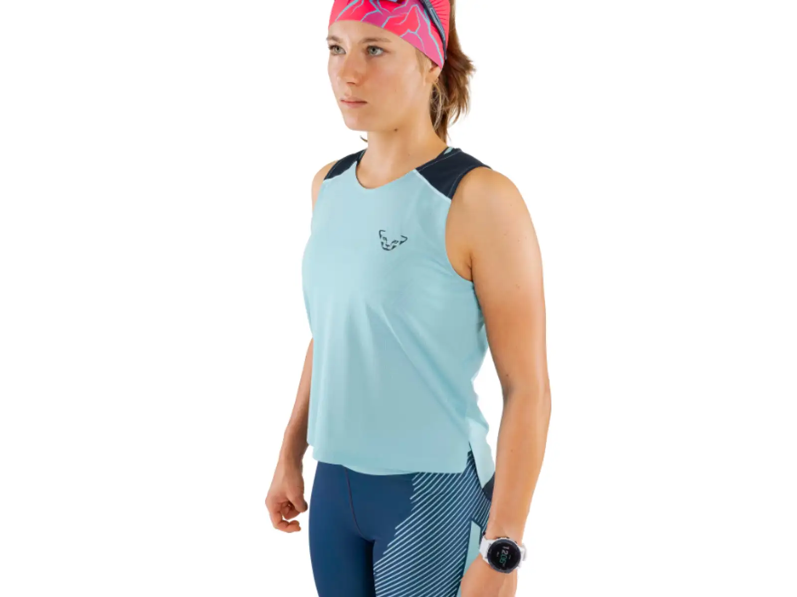 Dynafit Sky Crop Top damska koszulka bez rękawów Marine Blue