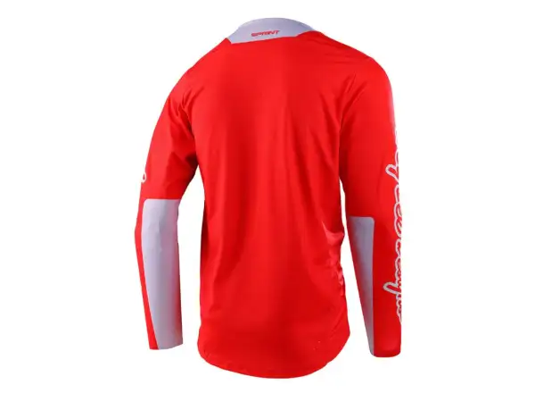 Troy Lee Designs Sprint męska koszulka z długim rękawem Icon Race Red