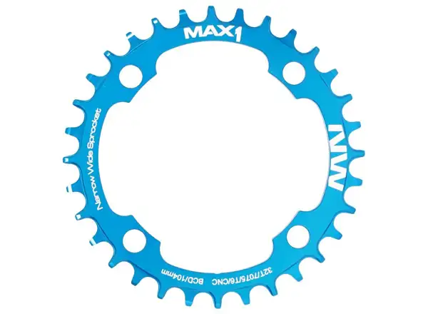 MAX1 Narrow Wide zębatka BCD104, 32z. modrá