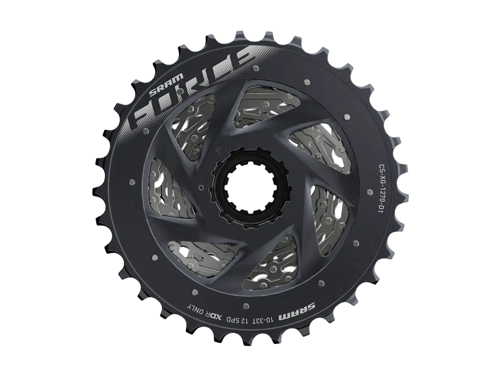 Sram CS XG-1270 D1 Silver 12sp. kaseta 10-33z.