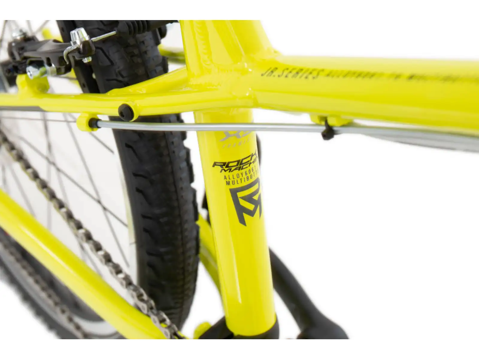 Rock Machine Thunder 24 Gloss Radioactive Yellow/Black/Dark Grey rower dziecięcy