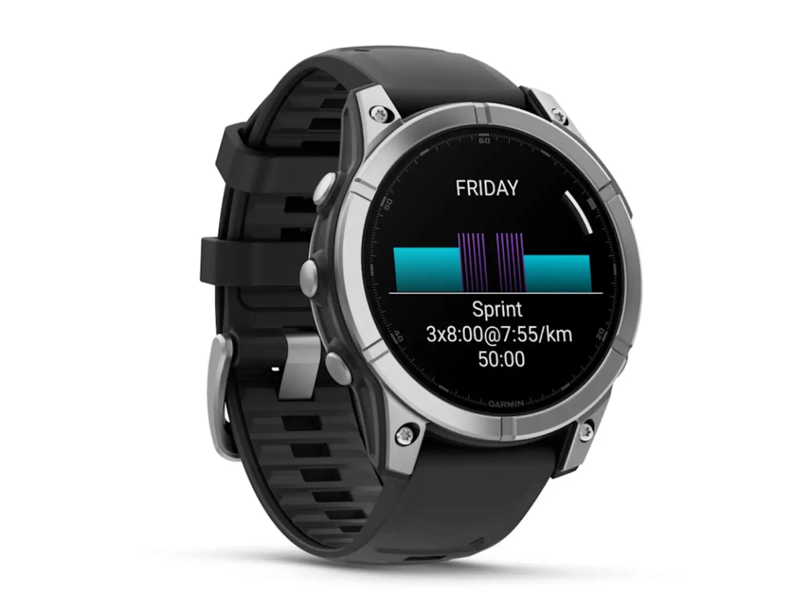 Garmin fenix E - 47 mm AMOLED inteligentny zegarek Slate Grey Steel