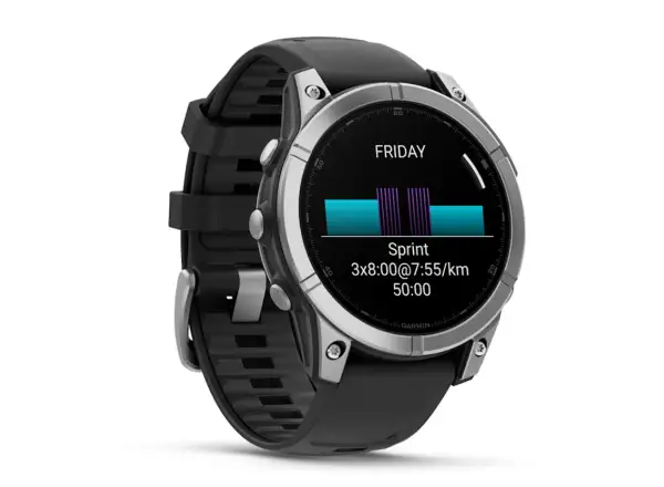Garmin fenix E - 47 mm AMOLED inteligentny zegarek Slate Grey Steel