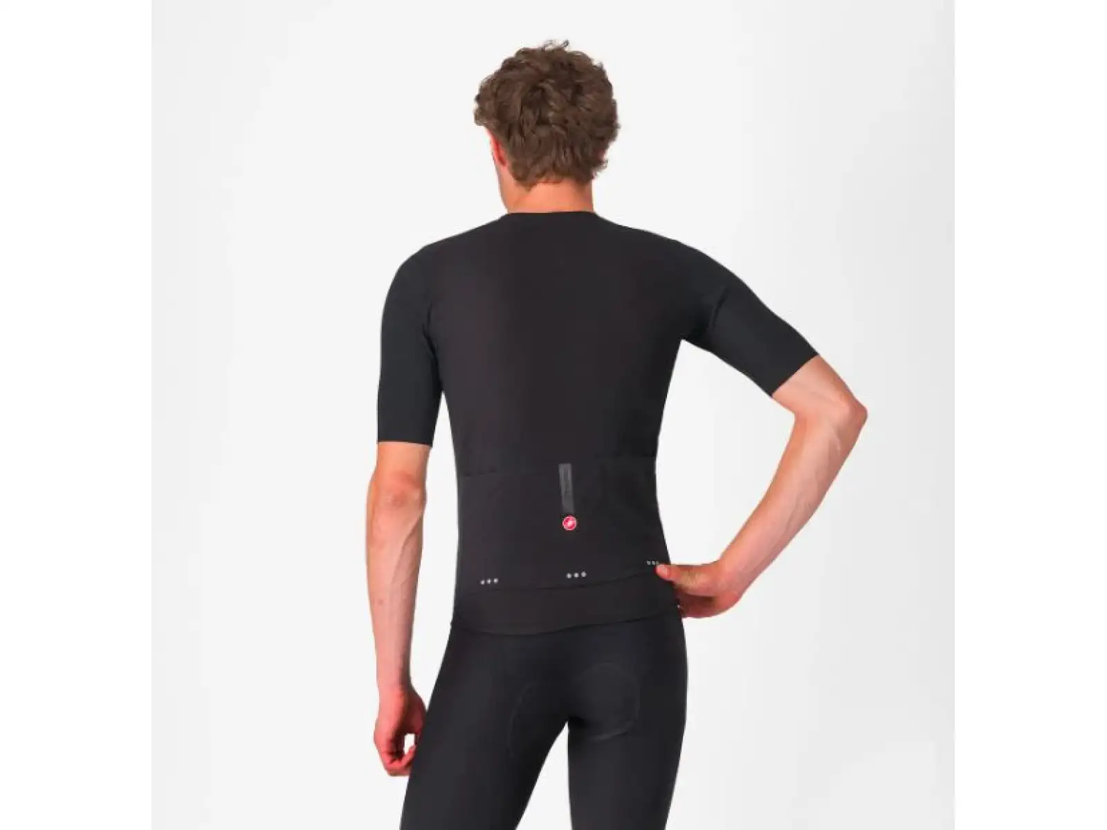 Castelli Premio Evo męska koszulka z krótkim rękawem Light Black