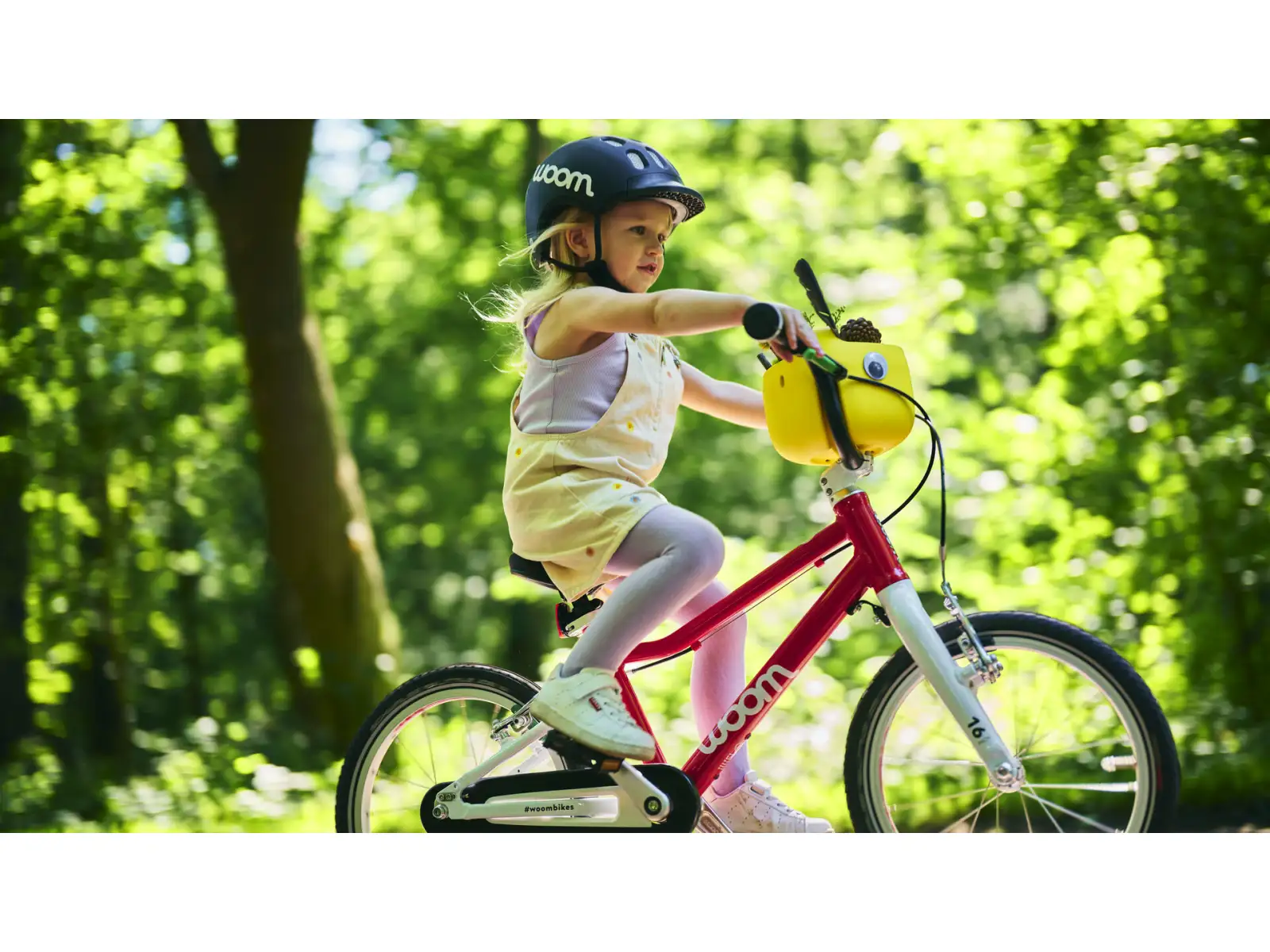 Woom GO 3 Automagic rower dziecięcy 16" Vibrant Yellow
